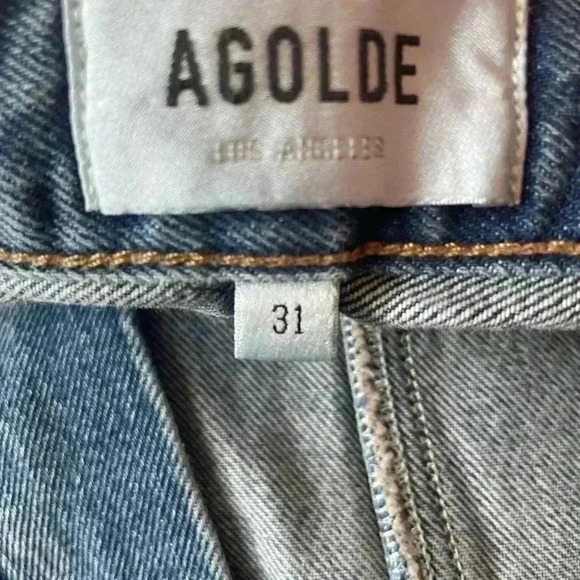 AGOLDE Cooper Cargo Straight Leg Jeans in Rank Size 31 Color Regulation - Picture 9 of 15